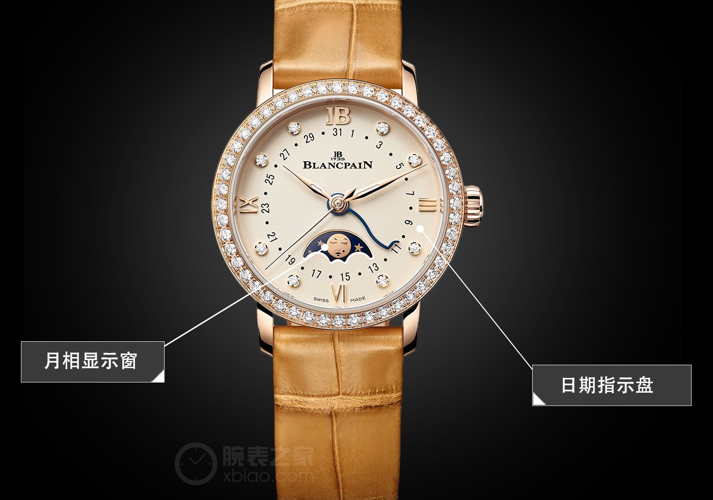 这么小的表,机芯居然有246个零件?宝珀这块“月亮美人”有点东西